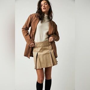 Free People Keira Pleated Mini Skirt